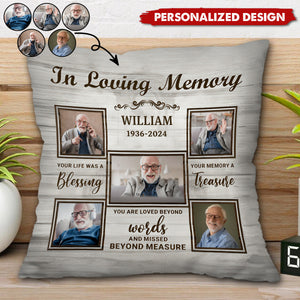 In Loving Memory - Personalized Memorial Pillow