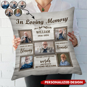 In Loving Memory - Personalized Memorial Pillow