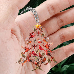 Cardinal Acrylic Keychain - Perfect Gift For Cardinal Lovers