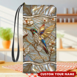 Hummingbirds Sewing Pattern Personalized Clutch Purse