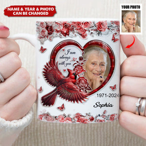 In Loving Memory Forever In My Heart Cardinal Bird Personalized Mug