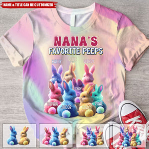 Grandma's Favorite Personalized T-shirt, Easter Day Gift