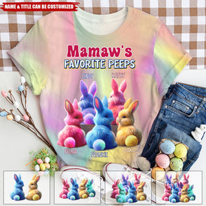 Grandma's Favorite Personalized T-shirt, Easter Day Gift