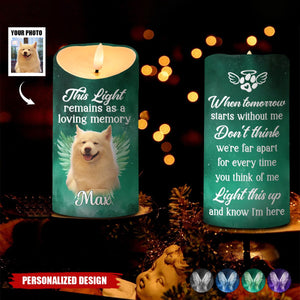 Forever Our Faithful Companion - Memorial Personalized LED Candle - Gift For Pet Lovers