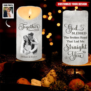 The Best Moments Are The Ones Spent With You - Memorial Personalized LED Candle, Gift For Husband Wife, Anniversary