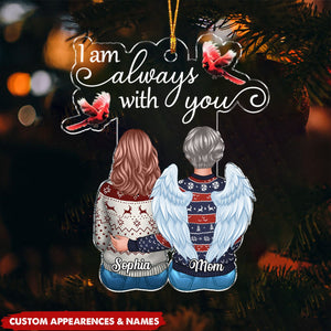 Cardinals I Am Always With You Christmas Family Memorial Gift Personalized Acrylic Ornament