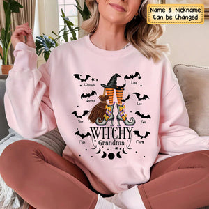 Witchy Mama Grandma - Personalized Witch Sweatshirt