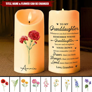 Love Is The Flower You’ve Got To Let Grow - Personalized LED Candle