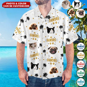 Custom Photo Pawdre Dog Cat - Personalized Hawaiian Shirt