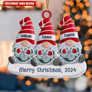 The Best Christmas Gift - Family Personalized Custom Ornament - Acrylic Custom Shaped - Christmas Gift For Family Members