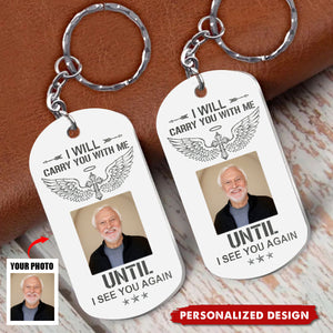 Never Walk Alone - Personalized Stainless Steel Keychain