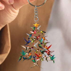 Hummingbird Acrylic Keychain - Perfect Gift For Hummingbird Lovers