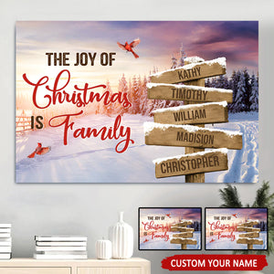 All Hearts Come Home For Christmas Personalized Canvas