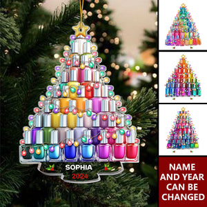 Nail Artist Custom Name - Personalized Acrylic Ornament