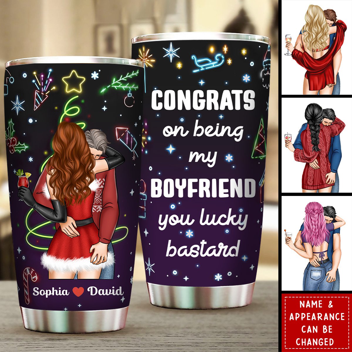 I Love You For Who You Are But That Sure Is A Bonus - Personalized Tumbler Cup