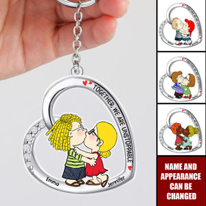 Personalized Gifts For Couple Keychain Together We're Unstoppable