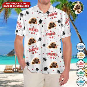 Custom Photo Pawdre Dog Cat - Personalized Hawaiian Shirt