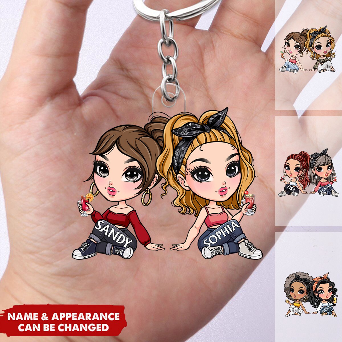 Fashion Bestie Style - Personalized Acrylic Keychain