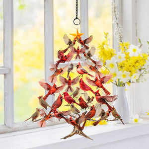 Cardinal Window Hanging Suncatcher Ornament - Perfect Gift For Cardinal Lovers