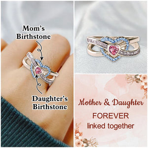 Mother & Daughter Forever Linked Together Custom Infinite Love Ring