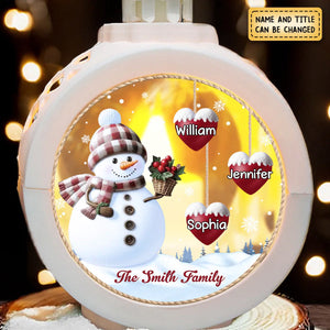 My Favorite Part Of Christmas Is Family - Family Personalized Custom Candlelight Lantern Ornament - Christmas Gift For Family Members