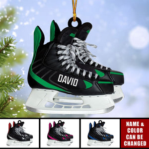 Personalized Ice Roller Blades Ornament, Christmas Ornament