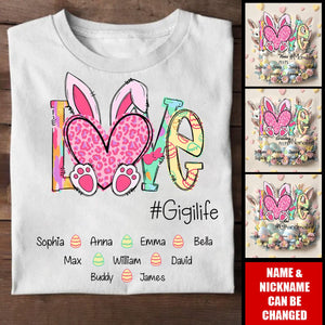 Love Grandmalife - Personalized T-Shirt For Nana Mom - Cute Family Gifts Easter