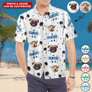 Custom Photo Pawdre Dog Cat - Personalized Hawaiian Shirt