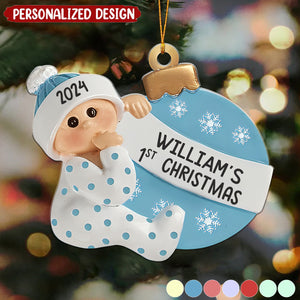 Baby First Christmas - Family Personalized Acrylic Ornament - First Christmas Gift For Baby