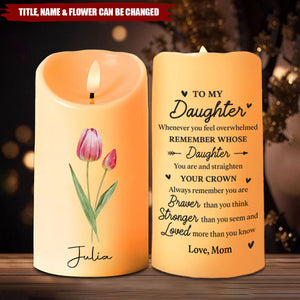 Love Is The Flower You’ve Got To Let Grow - Personalized LED Candle