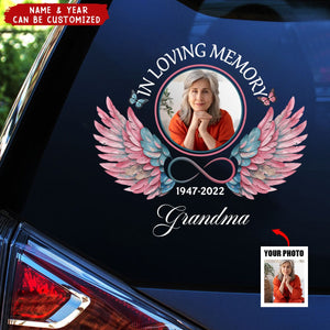 In Loving Memory Butterfly - Personalized Memorial Decal