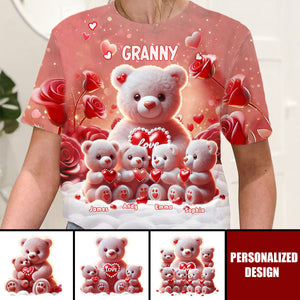 Mama Bear - Personalized Grandma All Over Shirt