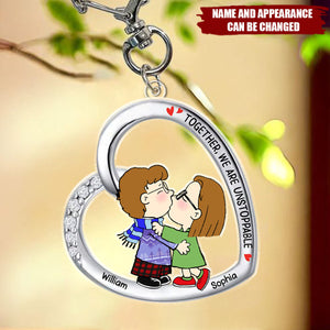 Personalized Gifts For Couple Keychain Together We're Unstoppable