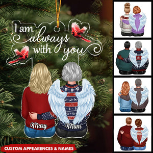 Cardinals I Am Always With You Christmas Family Memorial Gift Personalized Acrylic Ornament