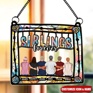 Besties Being Together - Personalized Window Hanging Suncatcher Ornament