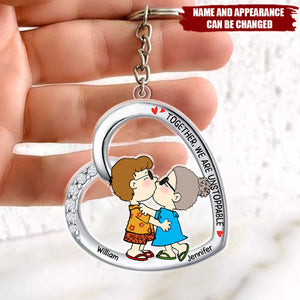 Personalized Gifts For Couple Keychain Together We're Unstoppable