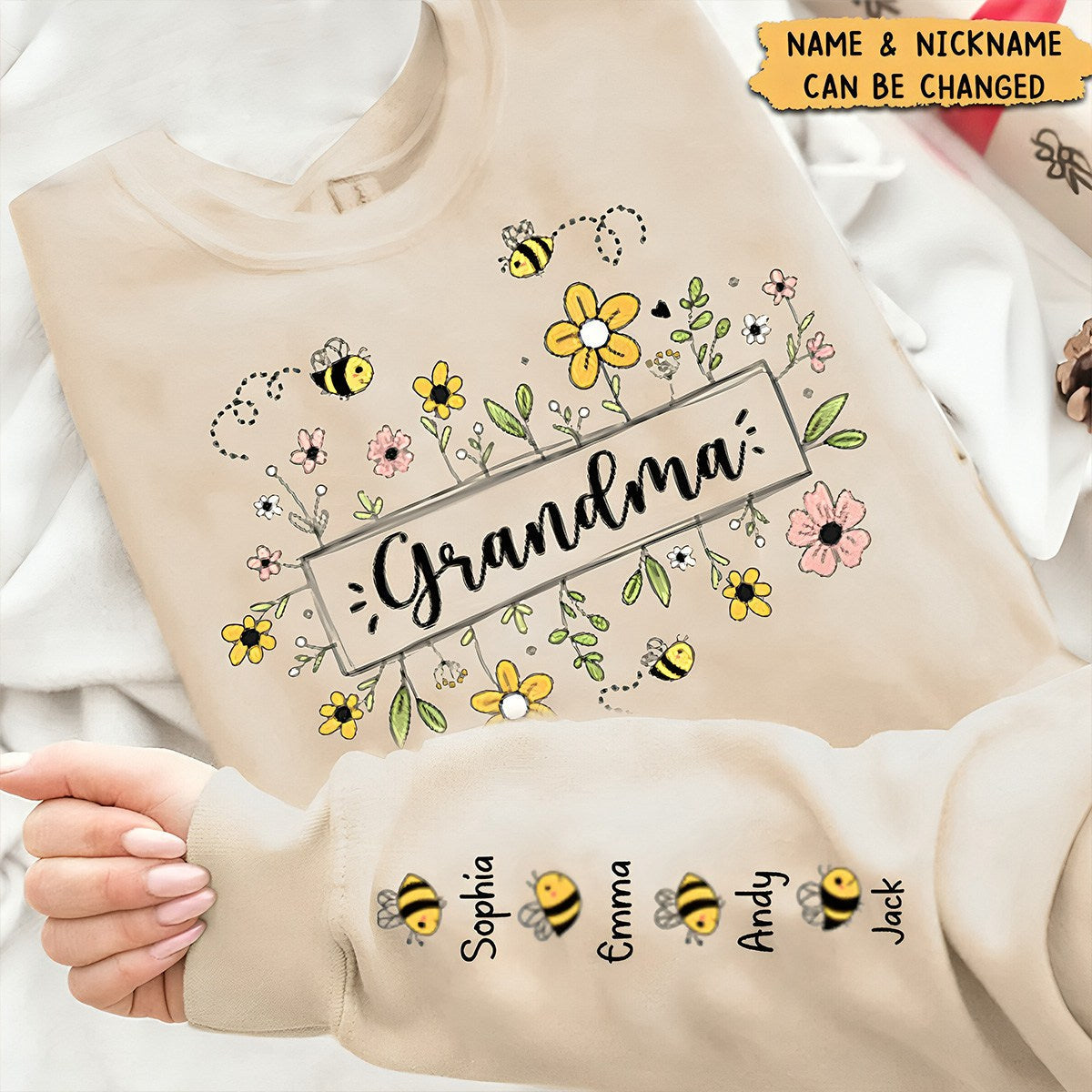 Family - Grandma Garden Full Of Love - Personalized Sweatshirt