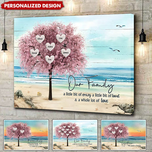 Together We Make A Family - Personalized Canvas