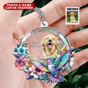 Custom Hummingbirds Appear When Angels Are Near Upload Your Photo To Personalize This Shaped Keychain