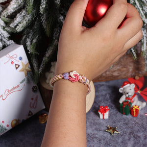 For Granddaughter - A LINK THAT CAN NEVER BE UNDONE Peach Blossom Knot Bracelet