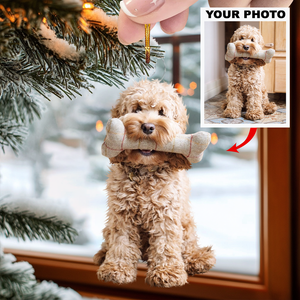 Personalized Photo Mica Ornament - Christmas Gift For Pet Lovers, Dog Lovers, Cat Lovers