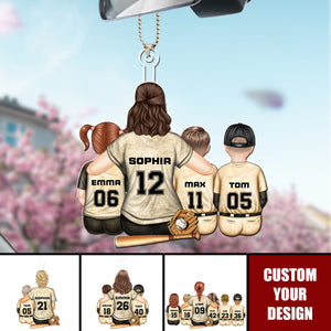 Best Baseball Mom Ever - Personalized Ornament