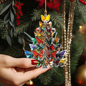 2024 New Release Acrylic Ornament - Butterfly Christmas Tree