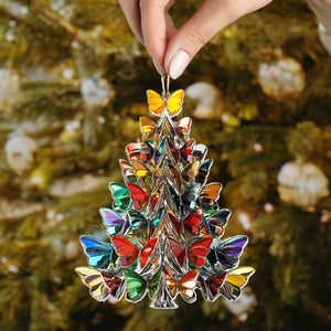 2024 New Release Acrylic Ornament - Butterfly Christmas Tree