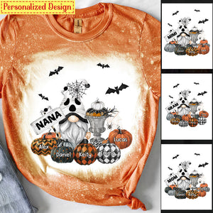 Ghost Dwarf Nana And Pumpkin Kids Halloween Personalized 3D T-shirt