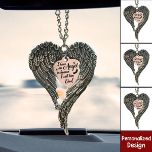 Personalized I Have an Angel in Heaven Wings Car Ornament