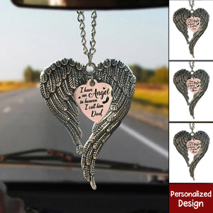 Personalized I Have an Angel in Heaven Wings Car Ornament