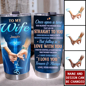 Once Upon A Time - Couple Personalized Tumbler - Gift For Husband Wife, Anniversary