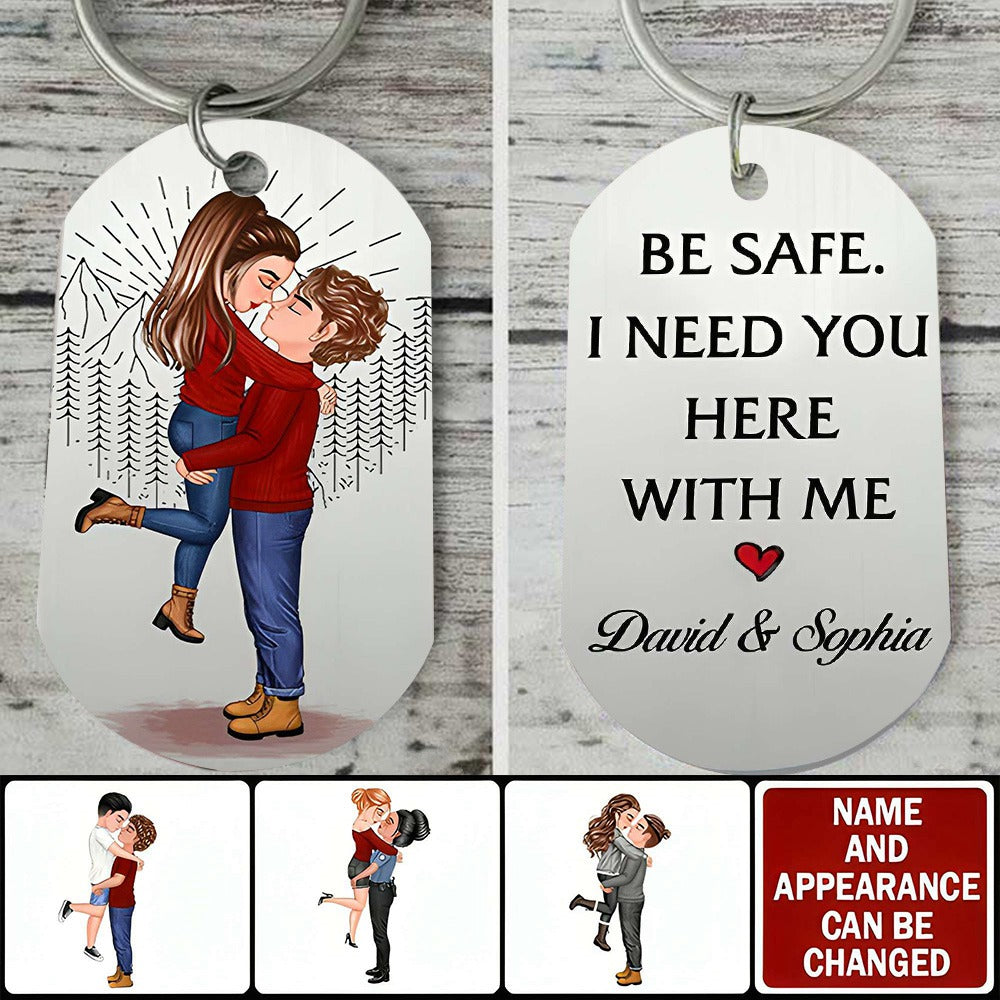 Wrapsify Engraved Keychain - Be Safe Always Come Home to Me - Gkc14038 Buy Keychain Only