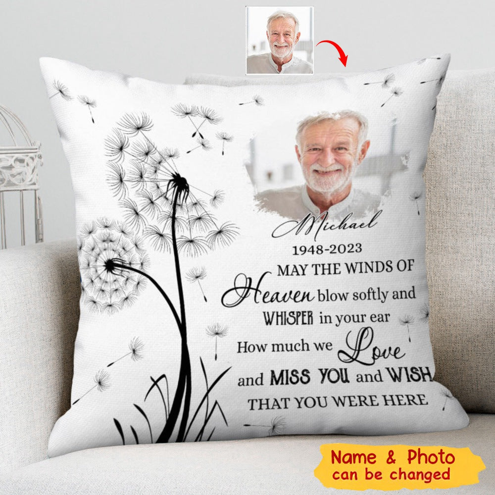 May the Winds of Heaven Memory -Personalized Pillow